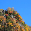 断崖絶壁の紅葉