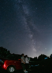 胎内での星空