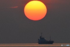 沈む夕日