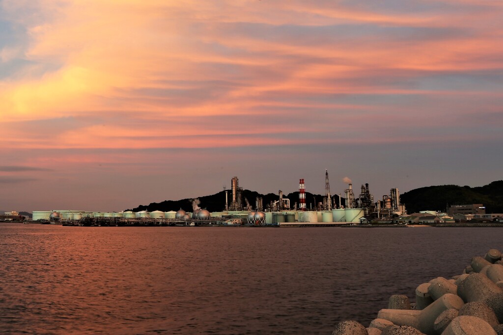 夕暮れ