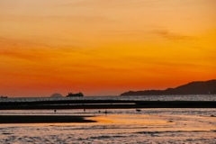 モンチッチ海岸 夕暮れ