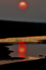 夕日