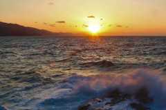 夕焼けの瀬戸内海