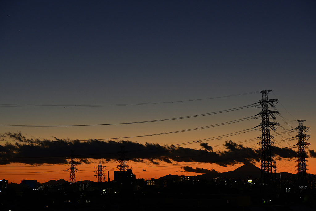 2021年1月1日　夕焼け