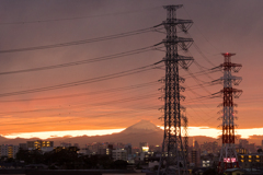 20191026夕景　富士