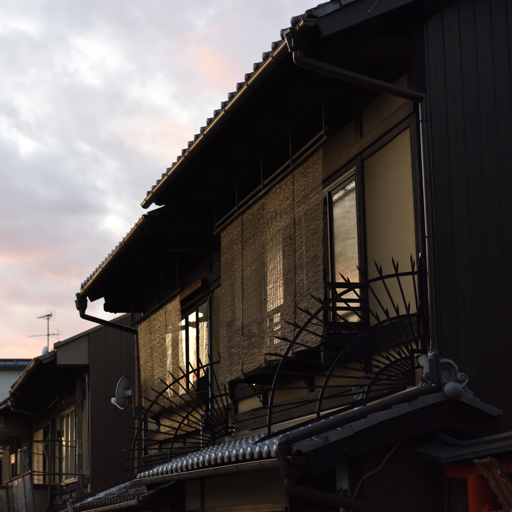 京都の夕暮れ