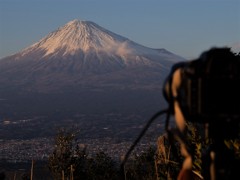 早春の富士撮影