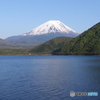 富士山と湖