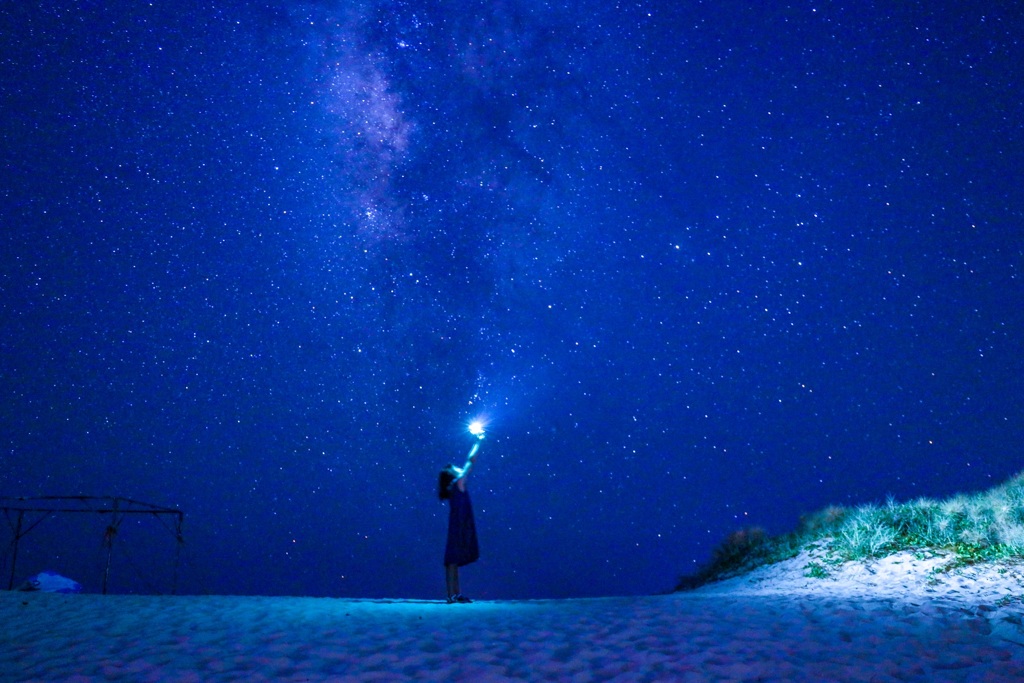 宮古島　与那前浜夜空