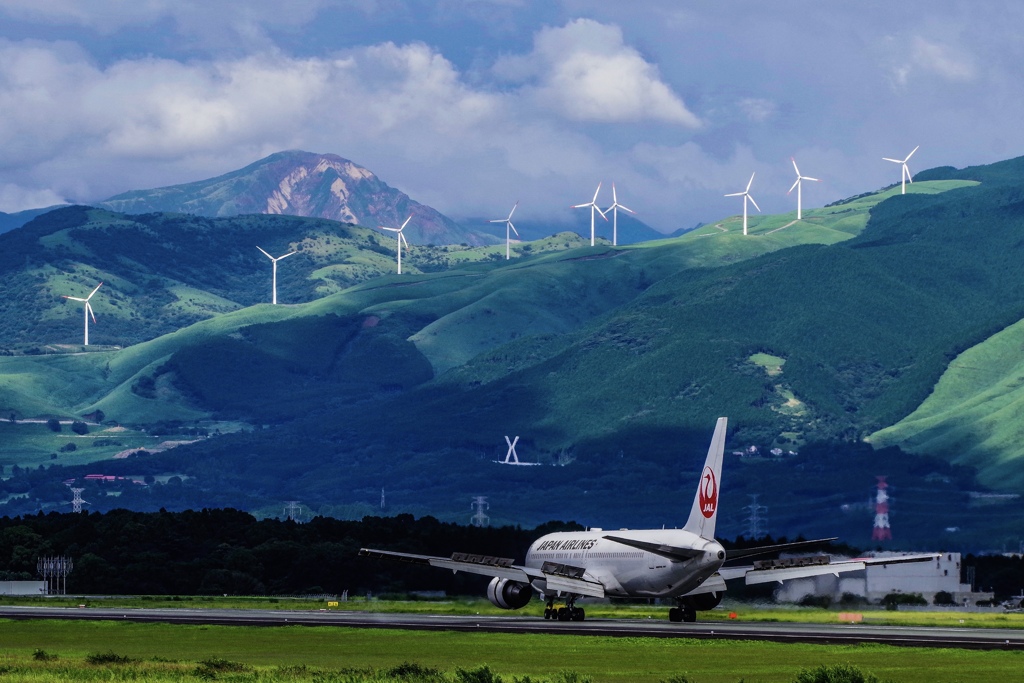 阿蘇くまもと空港　夏の風景