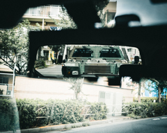 装甲車にロックオンされた