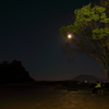 4.18 健康の森公園2　月と桜島　時々おっさん