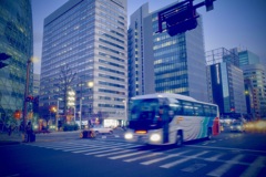 バスのある風景