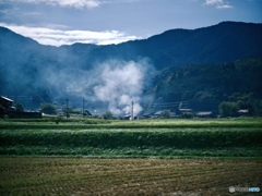野焼きの匂いがまたよかったり、、、