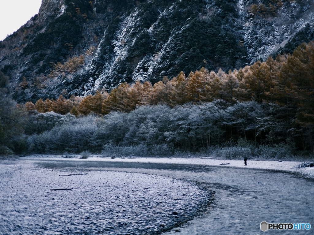もうすぐ閉山の上高地。