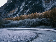 もうすぐ閉山の上高地。
