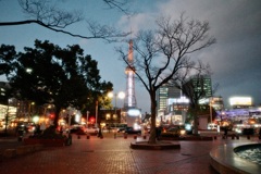 寒空とテレビ塔