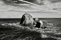 師走の夫婦岩。