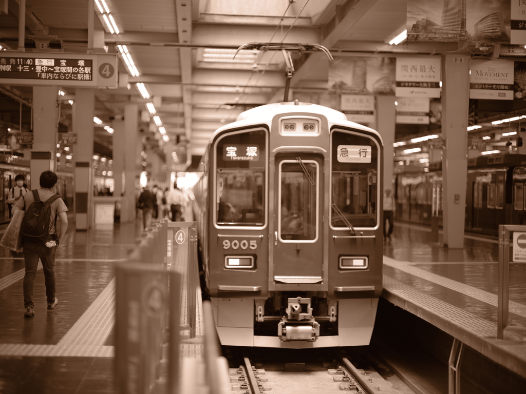 いつかの梅田駅。