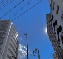 今日の暑さは…太陽が二つ