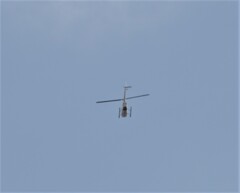今日のマイベスト3　②やっと来た　ヘリコプター　一機