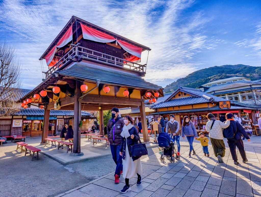 伊勢神宮　おかげ横丁　太鼓櫓