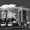 巨大積乱雲と岡山市街