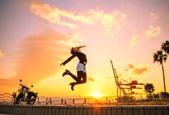 sunset jump