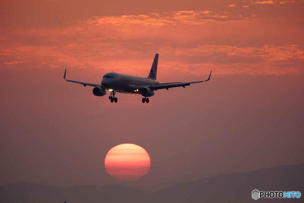艶のある夕景