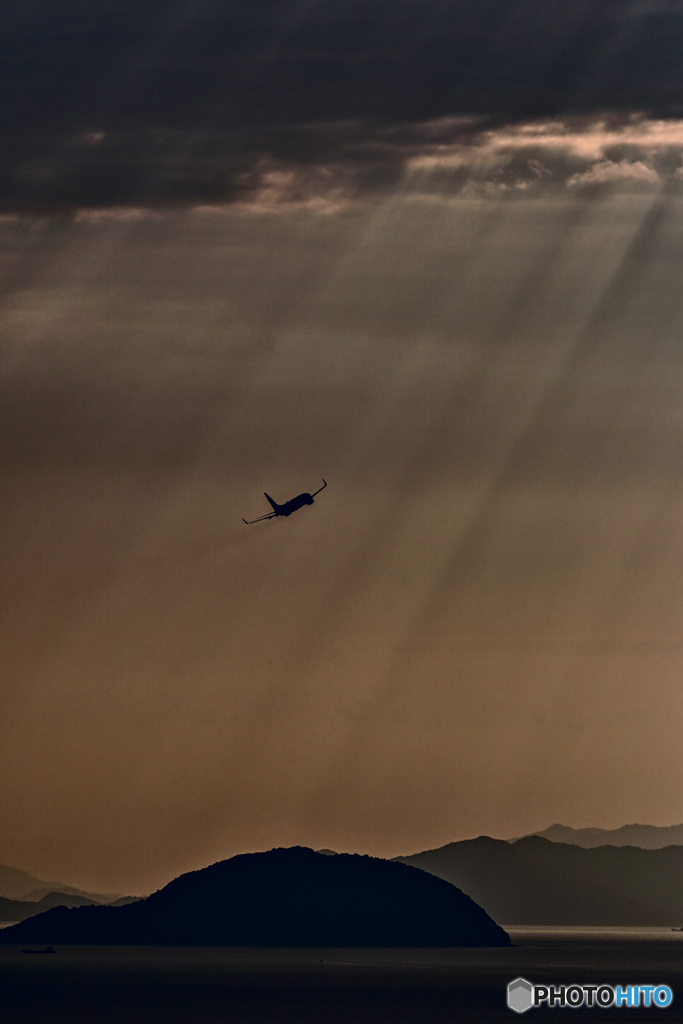 光のシャワーの中へ