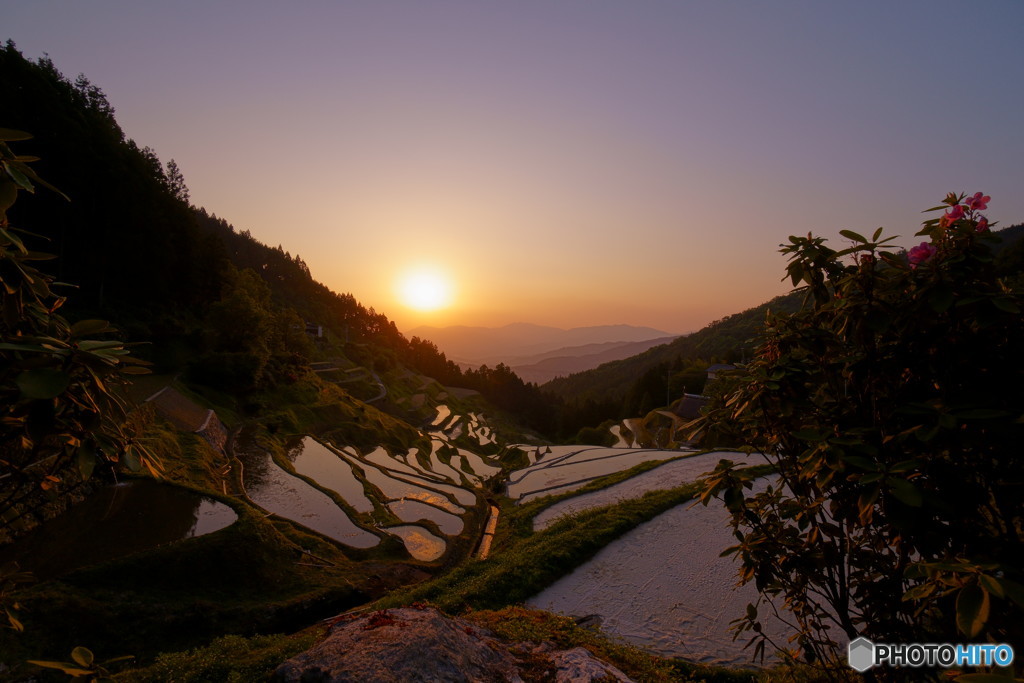 泉谷の夕景