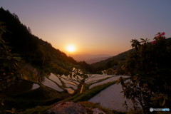 泉谷の夕景