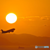 秋の夕日(ピーチ)