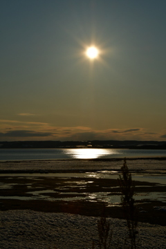 能取湖夕景
