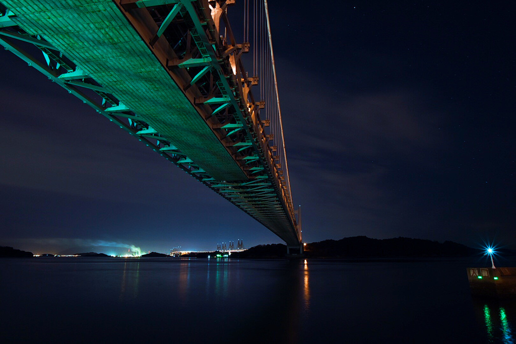 夜の瀬戸大橋