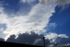 青い空、白い雲、夏の終わりの空模様pt.4