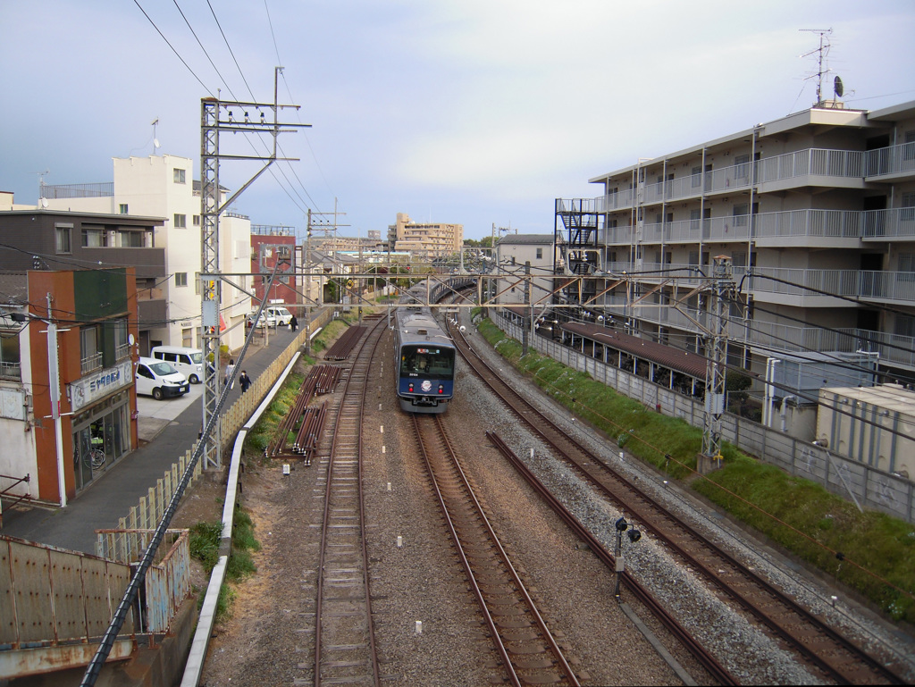 歩道橋から