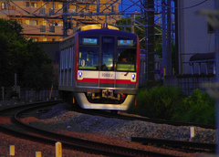 夕方の電車