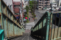 歩道橋から
