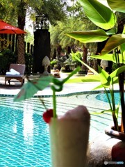 バンコクのリゾートホテルのプール