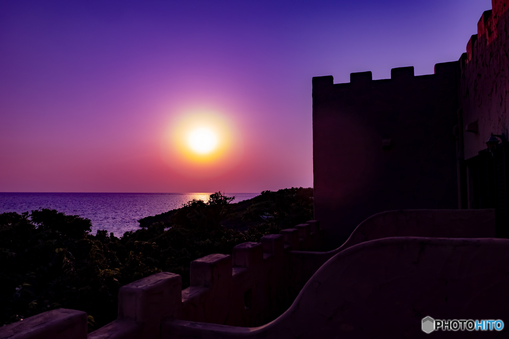 池間島の夕陽