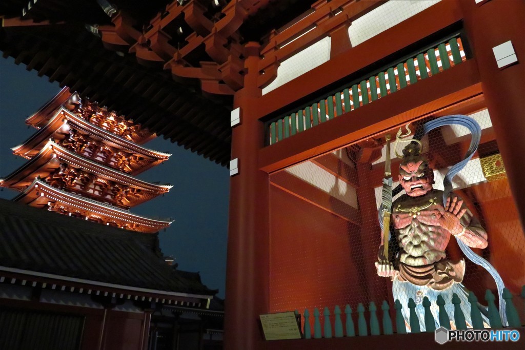 浅草寺の夜景