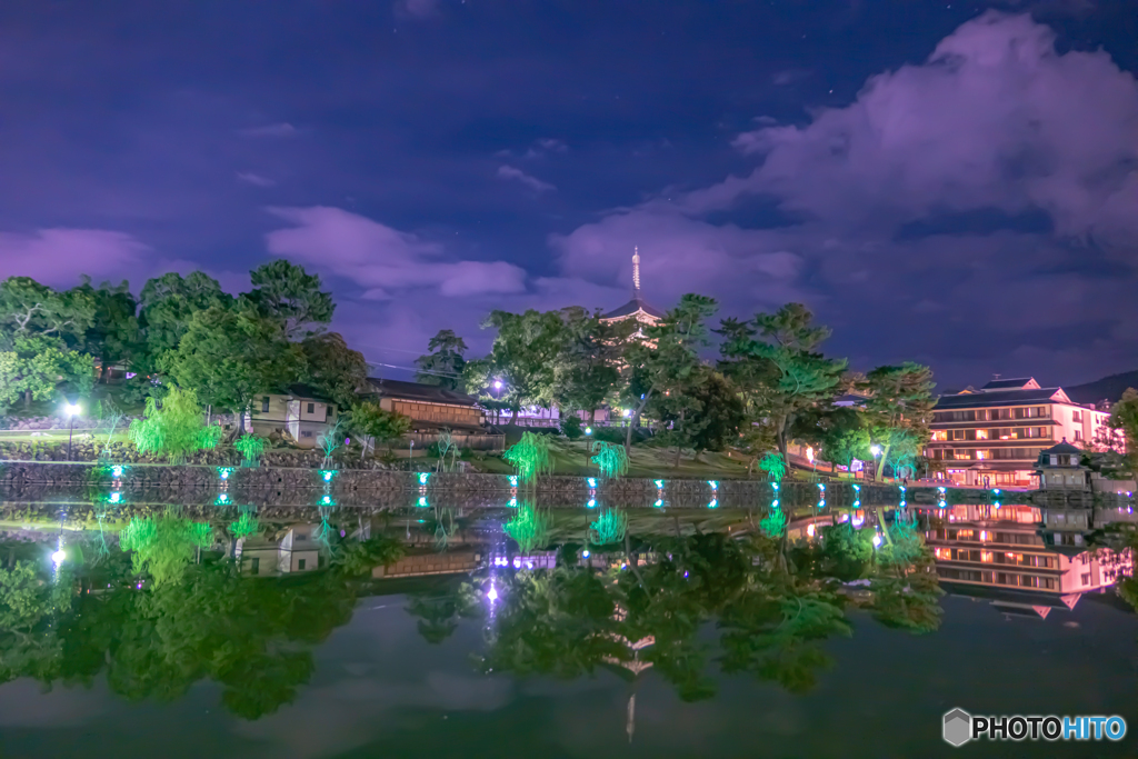 猿沢池の夜景
