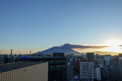 桜島の日の出