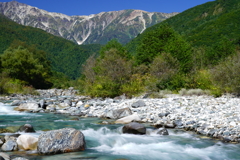 定番の松川河川敷にて