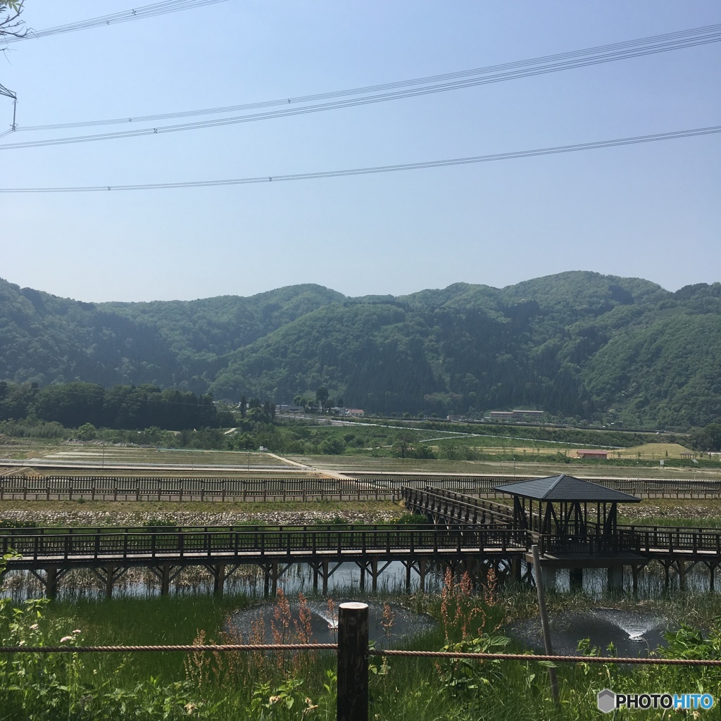 白山ろくテーマパークにて