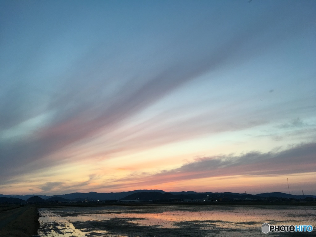 本日の夕暮れ②