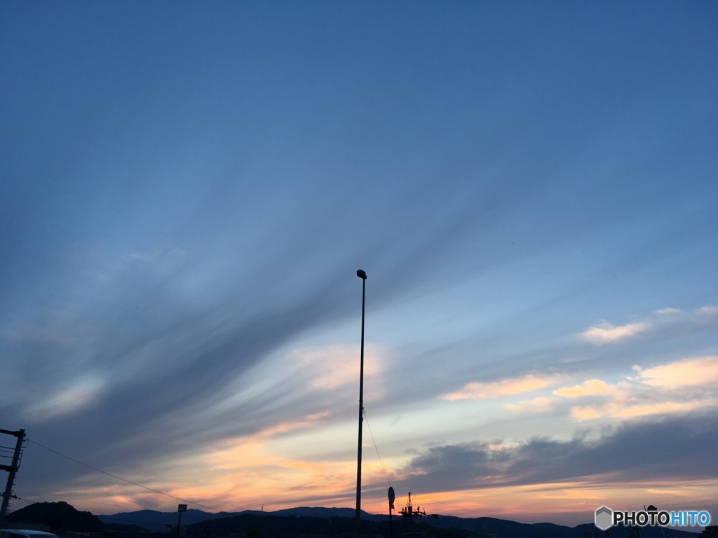 本日の夕暮れ①