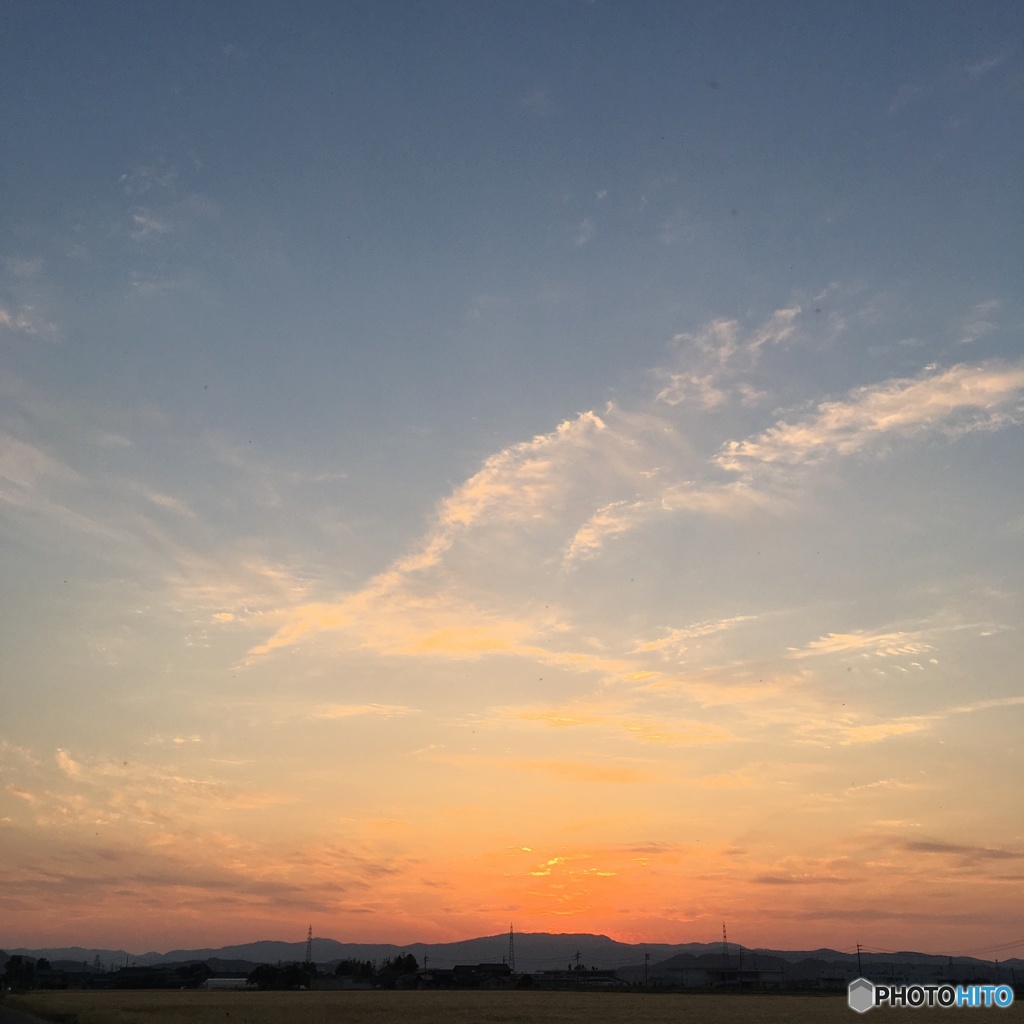 本日の夕暮れ①