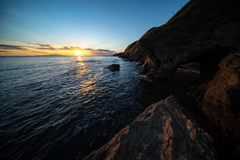 城ヶ島の夕日